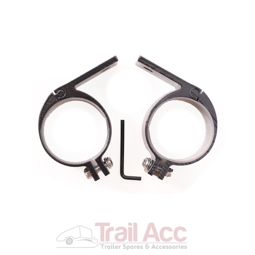 POS_Spot light braket BLACK Spot Light Bracket - Black 76mm - Image 1